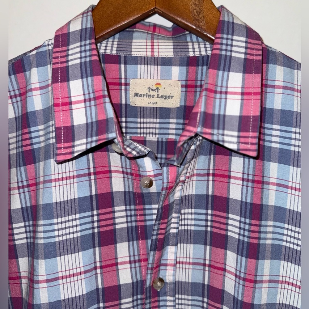 Marine Layer Signature Plaid Button-Down Shirt - Picture 2 of 8